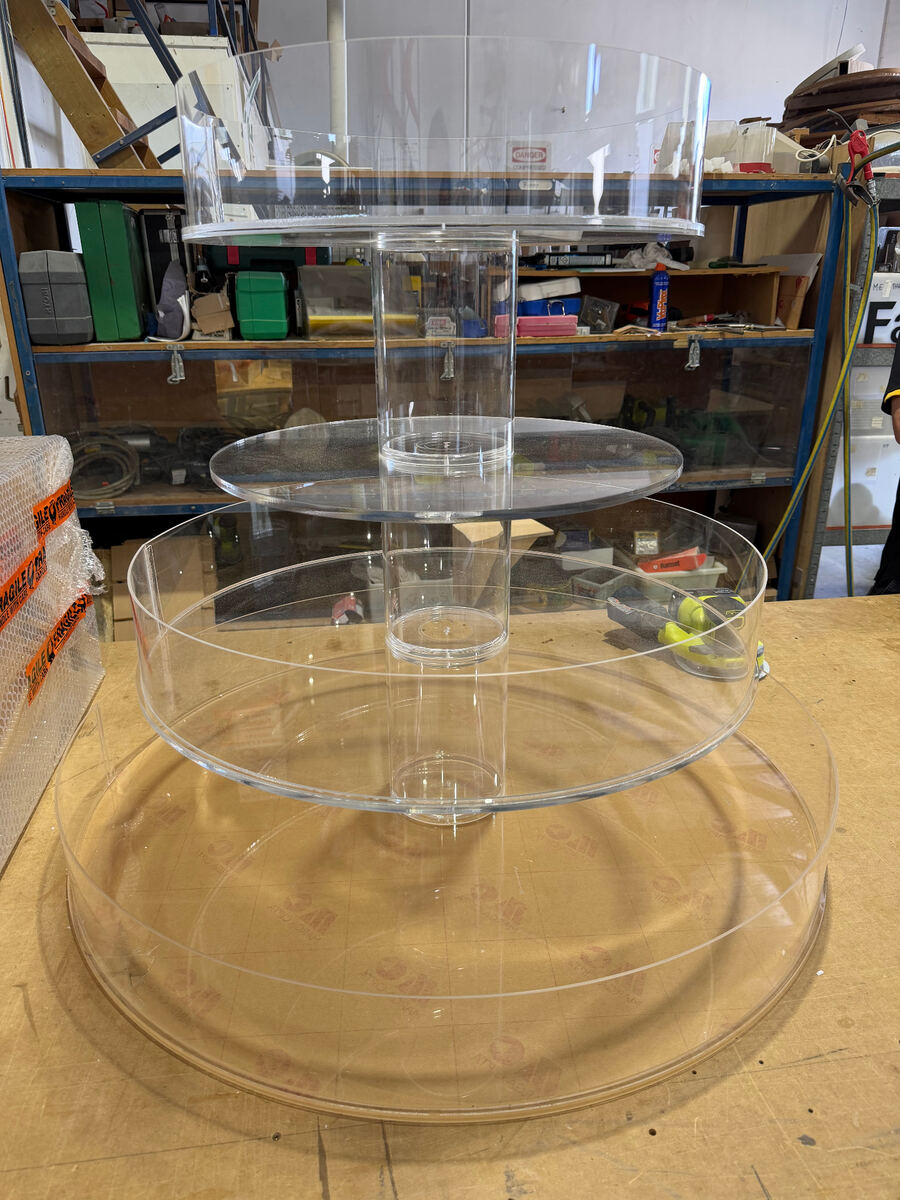 Multi-tier acrylic display stand